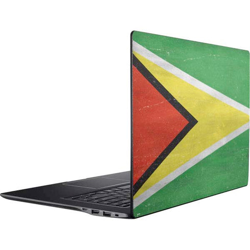 Guyana Flag Distressed Ativ Book 9 (15.6in 2014) Skin